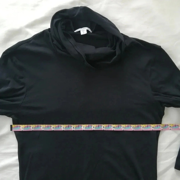 James Perse 3/4 Sleeve Lightweight Cowl Neck Top Size 3 (Large) Minimal - Picture 11 of 14